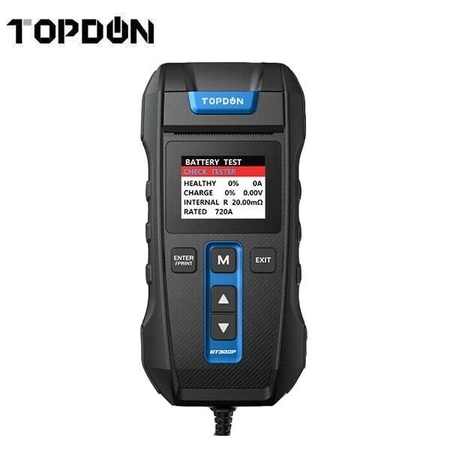 TOPDON BT300P Battery, Charging System, and Cranking System Analyzer with Built-In Printer TDP-TD52110048